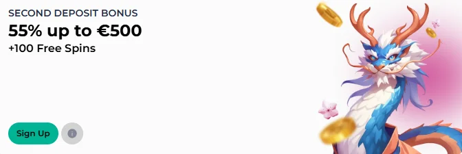 second deposit bonus up to 500 euro